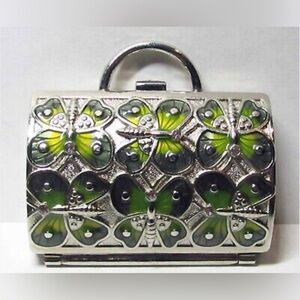 Vintage Judith Leiber Neiman Marcus Butterfly pill box